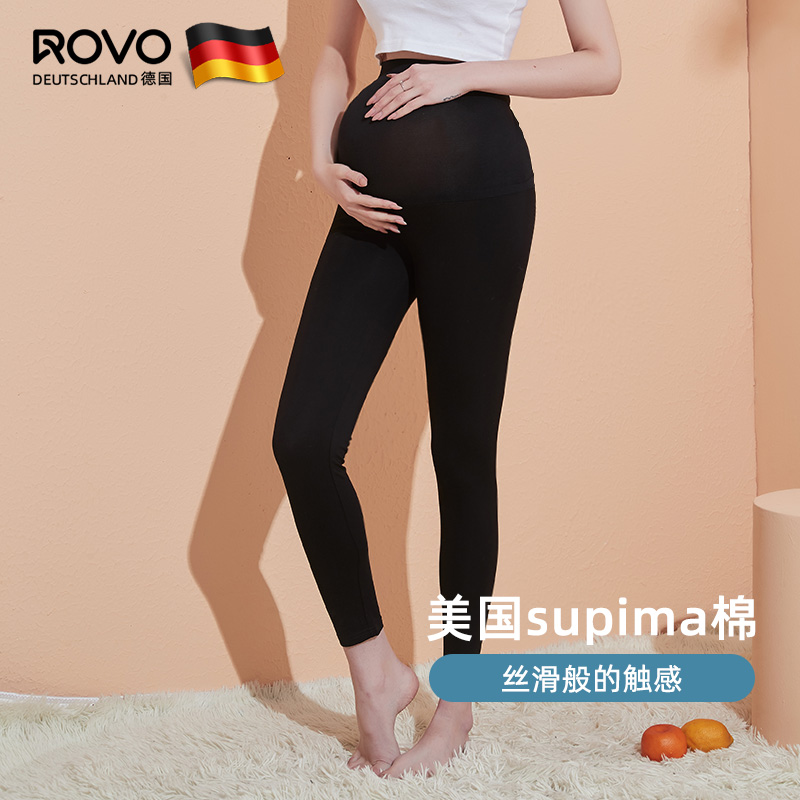 rovo孕妇托腹春秋季外穿潮妈打底裤 rovo孕妇打底裤