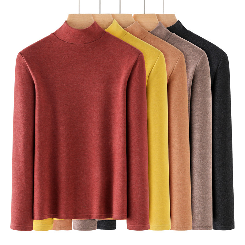 德绒半高领保暖内衣本命年冬打底衫 德俪歌保暖套装