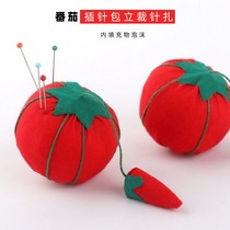 Tomato Contact Pin Bag Chili Pin Ball Vertical Cut Needle Zuckling Cross Embroidered Bead Needle Insert Bead Pin pin base