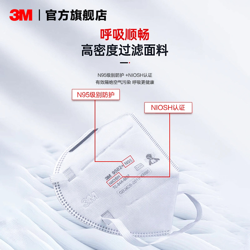 3M N95口罩3D立体防尘男女防工业粉尘KN95防雾霾多层头戴式PSD - 图0