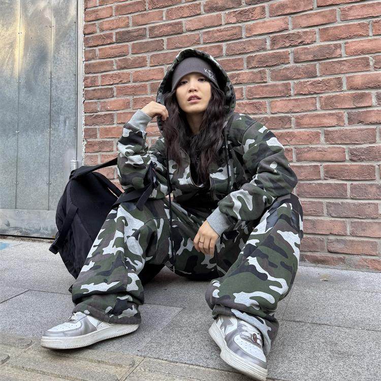 KencilBox千笔盒子迷彩秋冬加绒连帽卫衣外套裤子套装男女款原创,淘宝优惠券,粉丝福利购,淘宝优惠卷