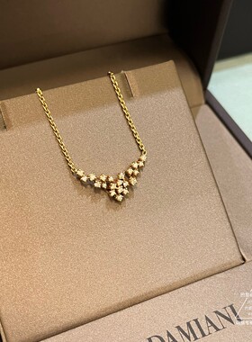 Damiani/玳美雅Mimosa绒花钻石项链巴黎萌猫正品代购