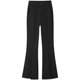 High waist slit micro flare long pants thin summer style