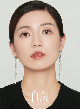 白岚纯银耳钉轻奢小众设计感耳饰
