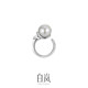 Bailan Tile Pearl Ring Open Silver Jewelry Women's Original Design High-end Jewelry QL3807-BK