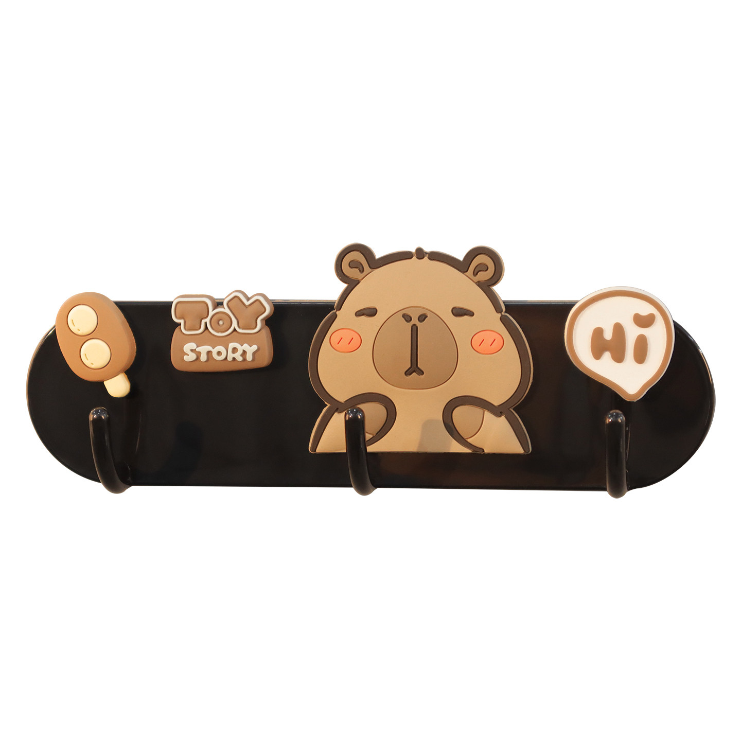 可爱卡通三连磁吸挂钩强力无痕吸铁石入户门后置物架侧边冰箱贴,淘宝优惠券,粉丝福利购,淘宝优惠卷