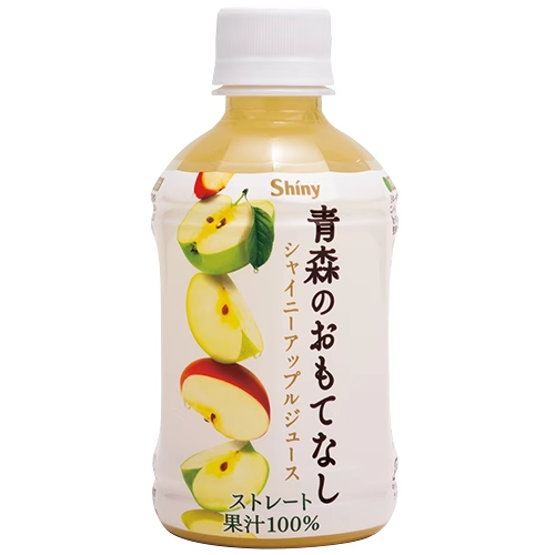 日本进口shiny青森100%苹果汁三种苹果混合纯果汁原汁饮料280ml - 图3