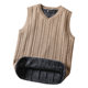 纯棉保暖背心男士毛衣马甲加绒加厚冬季针织坎肩毛线马夹爸爸外穿