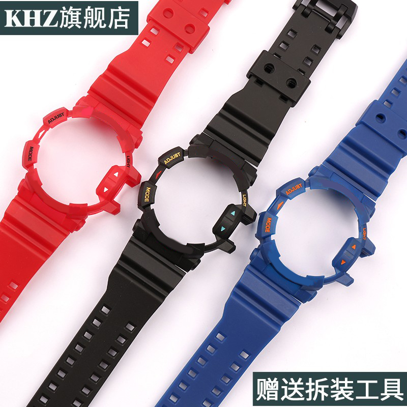 树脂表带表壳男手表配件适用于卡西欧GA400 GBA401运动防水手表带 - 图0