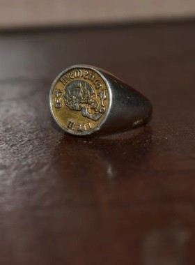 纯银圆形情侣对戒原创设计