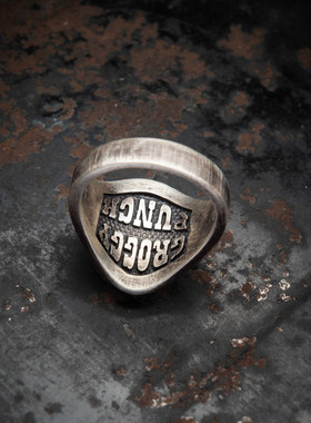 新品情侣纯银定制款字母戒指花环