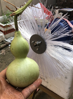 葫芦打皮塑料刷大葫芦去皮机文玩手捻把玩小葫芦去皮尼龙刷刮皮