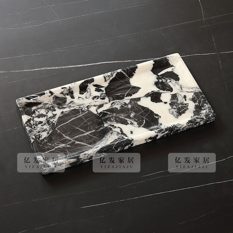 大理石收纳托盘浴室洗漱台样板间高级感桌面摆件托盘卫生间置物盘,淘宝优惠券,粉丝福利购,淘宝优惠卷