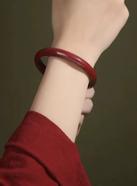 10x1朱砂紫金砂手镯女款护身符气质莲花心经宽平安镯饰品首饰