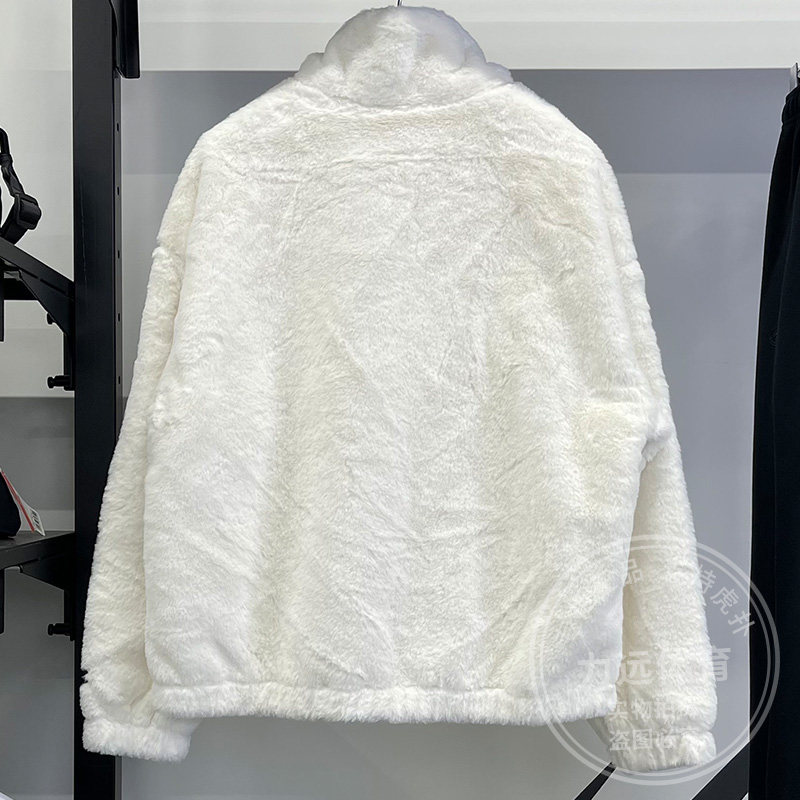 李宁女外套冬季运动潮流刺绣仿皮草保暖舒适宽松休闲上衣AJDT544,淘宝优惠券,粉丝福利购,淘宝优惠卷