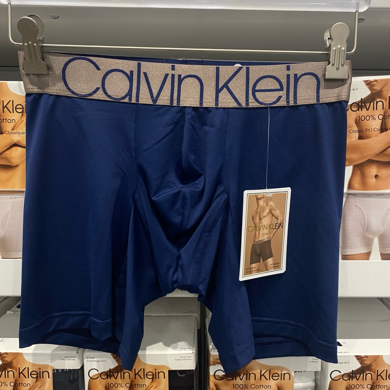 CK Calvin Klein男士字母LOGO速干透气舒适四角平角内裤 1条装-图2