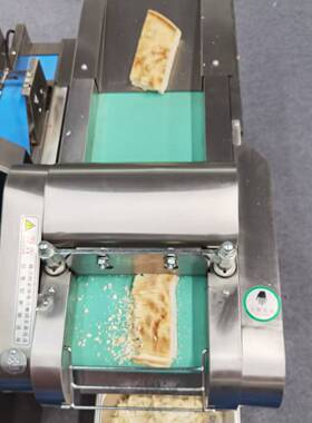 新款商用锅饼切片机 不锈钢火烧切片切丁机 全自动羊肉泡馍切丁机