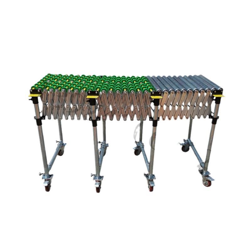 伸缩滚筒流水线输送机 无动力物流电商快递仓库卸货搬运传送设备 - 图0
