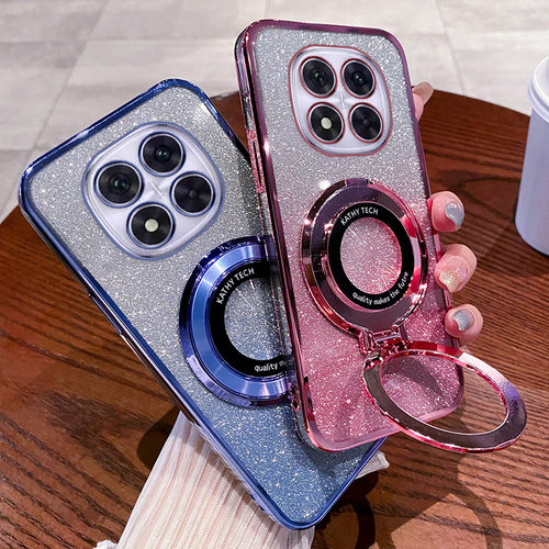 适用红米note14pro十手机壳透明小米redminote14por保护硅胶套5g镜头全包防摔带支架软壳redmi男女加145g轻奢 - 图2