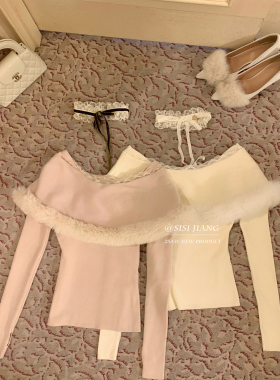 SISI JIANG“日系姐姐choker”复古宫廷风白色蕾丝蝴蝶结系带项链