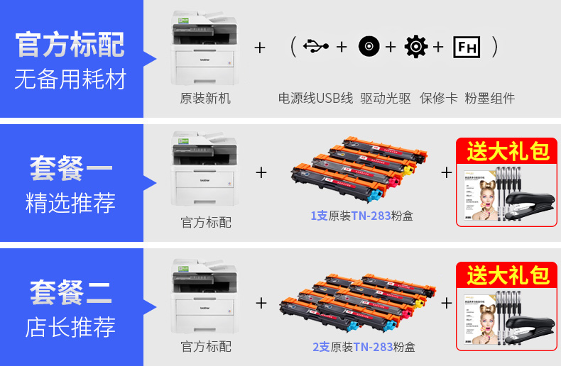 兄弟DCP-9030CDN彩色激光数码打印一体机复印机扫描多功能一体机A4自动双面有线网络打印办公商用 - 图3