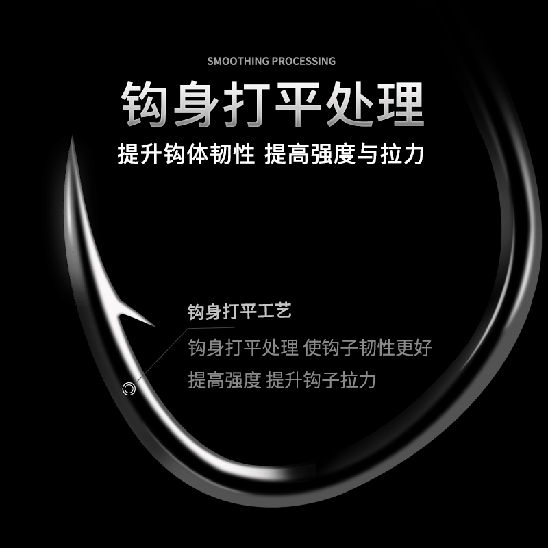 光威台钓子线仕挂双钩有倒刺伊势尼伊豆金袖手工绑制鱼钩10付装 - 图2