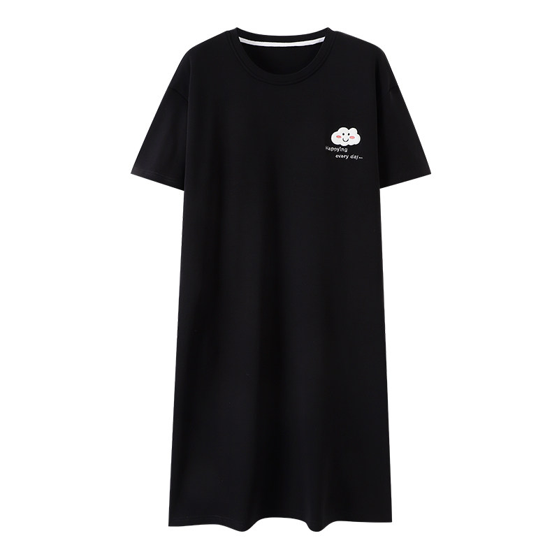 浪莎2025年新款带胸垫睡裙女夏季薄款纯棉睡衣短袖连衣裙免穿文胸,淘宝优惠券,粉丝福利购,淘宝优惠卷