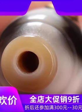 手工雕制西藏虎牙天珠佛头 藏式菩提手串一体式三通 文玩配件qbt