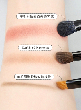 小胖丁双头眼影刷细节刷铺色晕染