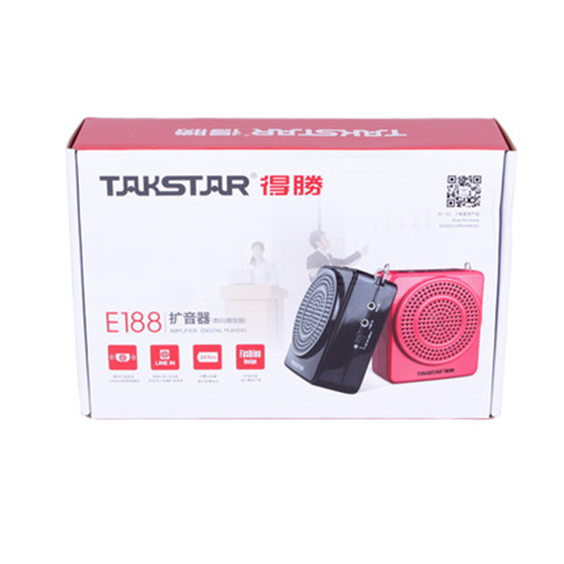 Takstar/得胜 E188教师教学专用扩音器小蜜蜂腰挂大功率唱戏机-图2