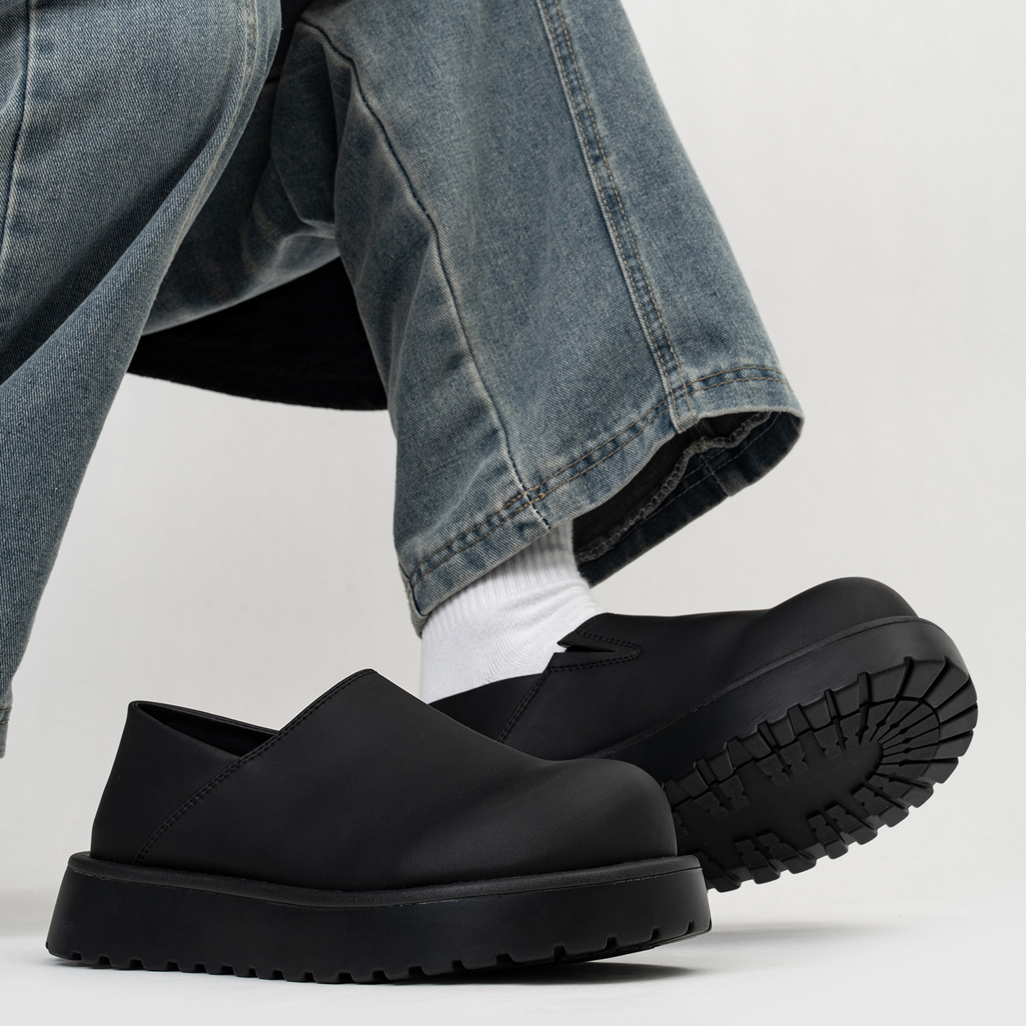 厚底全包勃肯鞋男女复古休闲一脚蹬懒人乐福鞋情侣增高大头穆勒鞋,淘宝优惠券,粉丝福利购,淘宝优惠卷