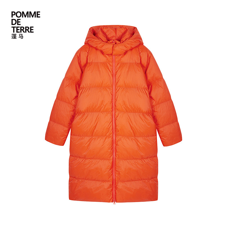 蓬马大童羽绒服长款连帽保暖舒适秋冬装男女儿童pomme de terre,淘宝优惠券,粉丝福利购,淘宝优惠卷