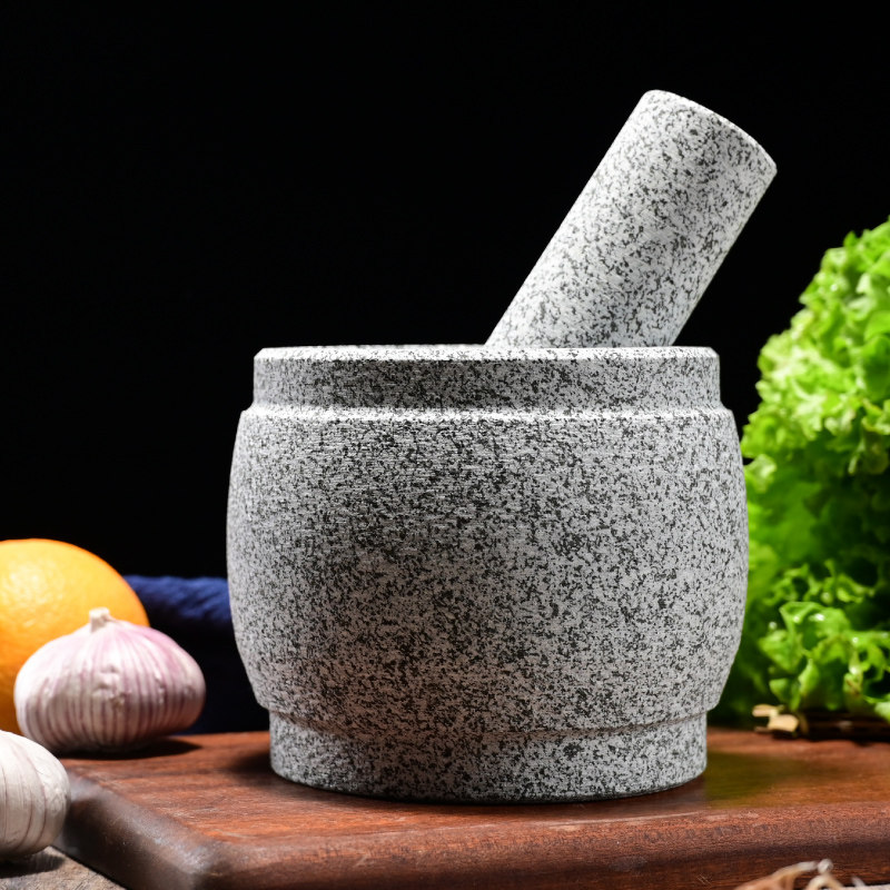 研磨器大号石臼子夹蒜厨具剥蒜器天然家用捣蒜器石头蒜臼子捣药罐,淘宝优惠券,粉丝福利购,淘宝优惠卷