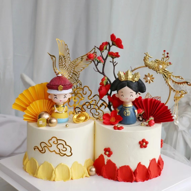 妇女节女神节母亲节蛋糕装饰母后皇后千岁娘娘宫廷风蛋糕装饰摆件-图0