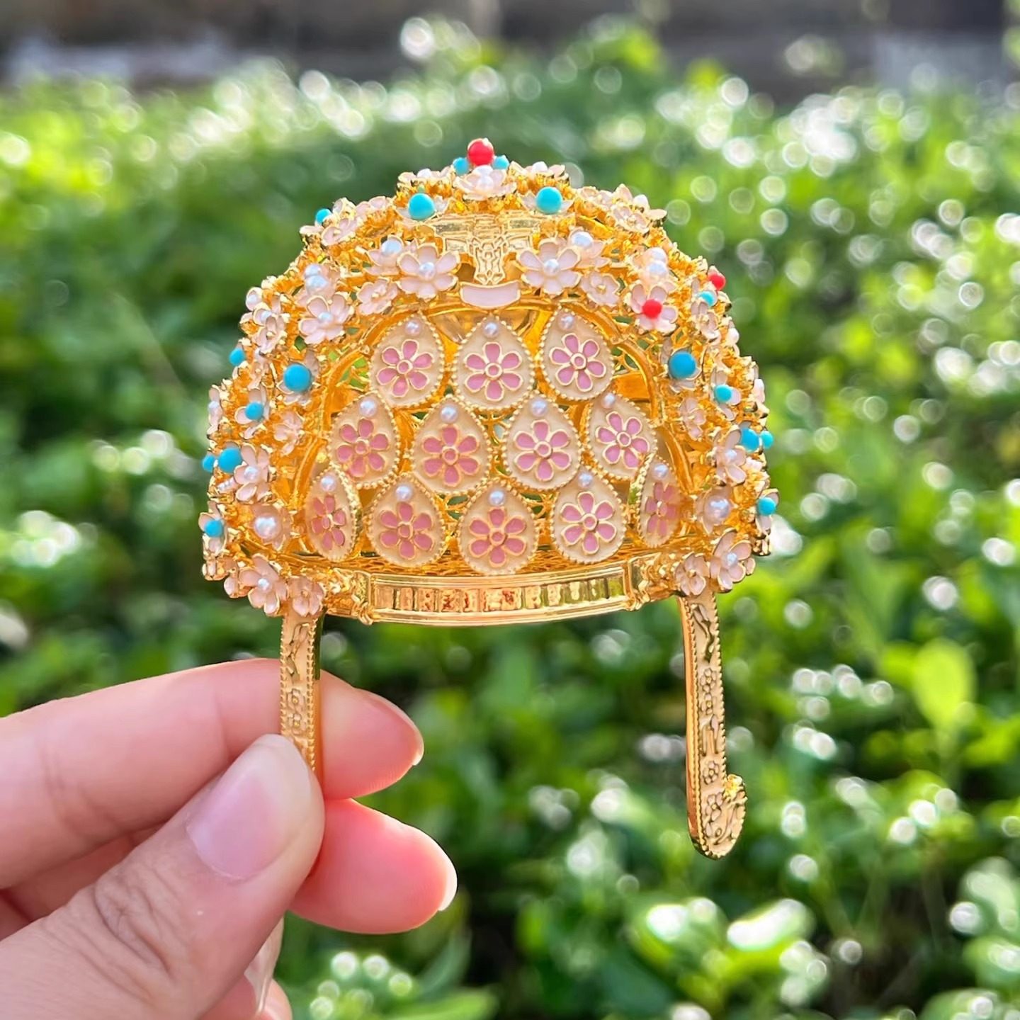 扬州大运河博物馆文创萧皇后凤冠冰箱贴金属磁吸旅游纪念品伴手礼