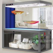 Ultra-white glass fish tank living room 2023 new home medium large intelligent downhill fish tank free of changing water table cylinders