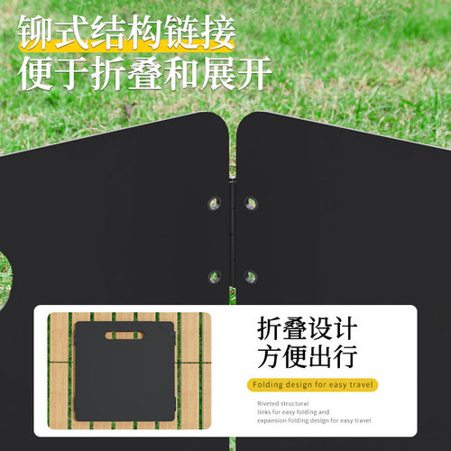 户外炉具挡风板加厚折叠卡式炉风板炉头灶具防风罩气炉风罩 - 图2