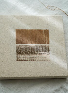 奶油风客厅玄关装饰画中古小众风简约高级感书房卧室背景墙挂画