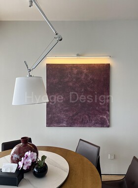 侘寂风客厅装饰画抽象复古紫色方形餐厅挂画高级感简约酒店玄关画