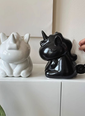 陶瓷纸巾盒收纳盒客厅餐桌茶几家用创意家居摆件纸抽盒抽纸盒