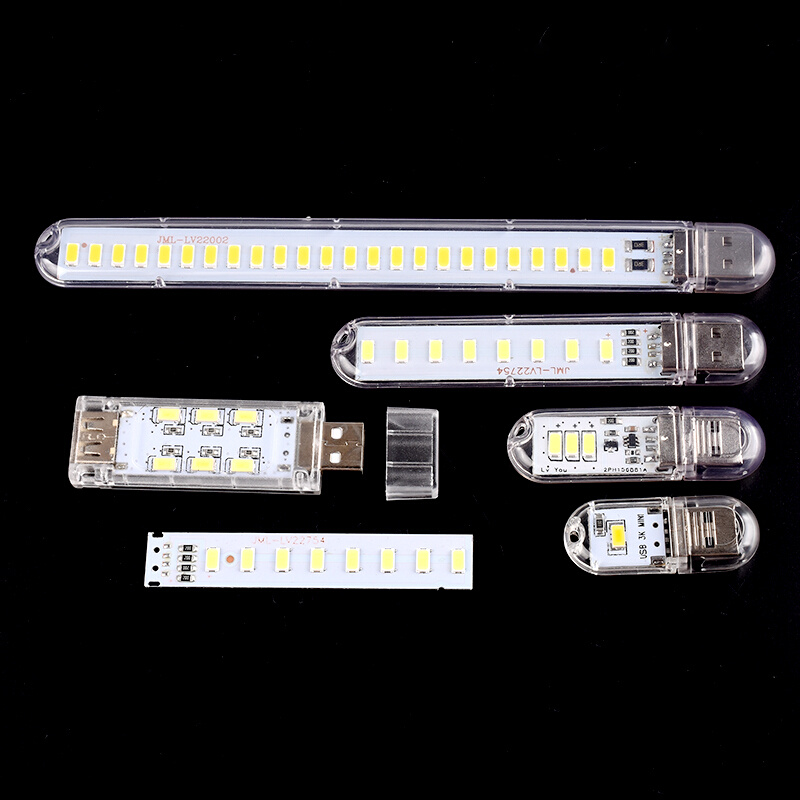 USB小夜灯LED灯 移动电源灯宿舍灯随身灯双面发光 高亮 正暖白光 - 图1