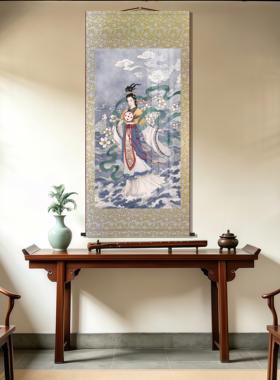 洛神图洛水女神画像中式神话仙女神像画复古仕女美女装饰卷轴挂画