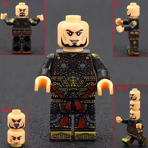 三国赵云吕布马超司马懿方天画戟乐兼容高人仔拼装积木男孩玩具 - 图2