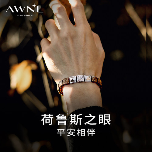 AWNL此沙同款荷鲁斯之眼手链男款高级轻奢小众生日礼物送礼 - 图3