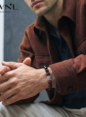 AWNL赤焰汗血天马红虎眼手链