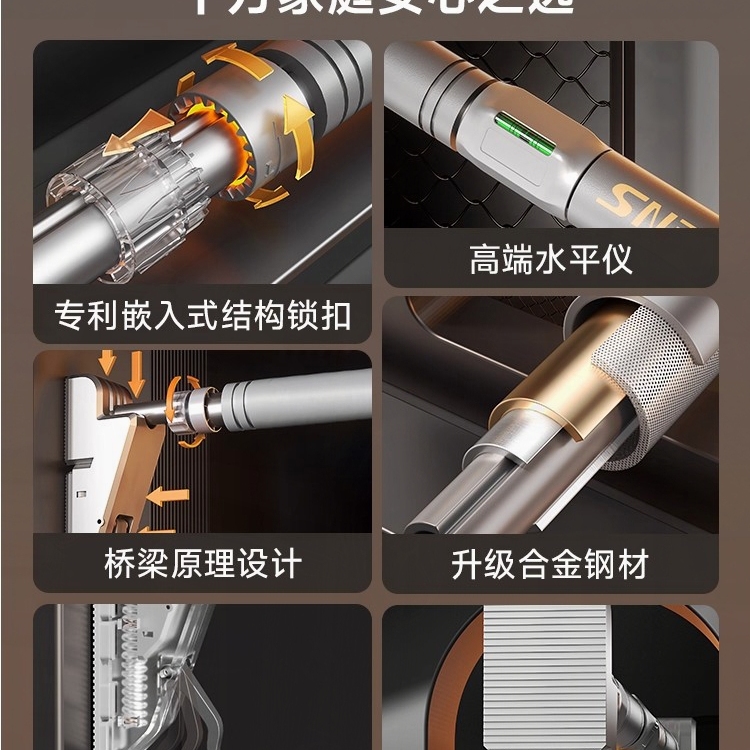 德国健身单杠专业级室内式引体向上器成人拉伸助力吊环墙体免打孔 - 图1