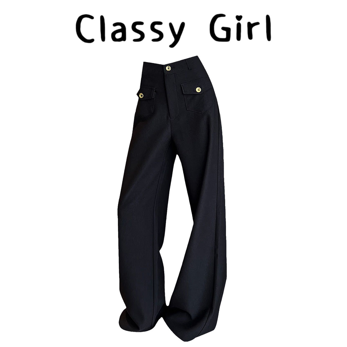 黑色阔腿裤女秋季新款高腰垂感窄版西装裤休闲直筒慵懒松弛感裤子,淘宝优惠券,粉丝福利购,淘宝优惠卷