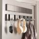 Space aluminum punch-free invisible thickened coat hook