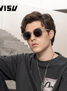 EVISU惠美寿男女黑框街拍板材太阳镜防紫外线墨镜