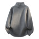 Men's half turtleneck zipper sweater autumn and winter base knitted sweater